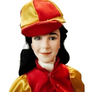 Franklin Heirloom Elizabeth Taylor “National Velvet” Doll • 16” • Porcelain
